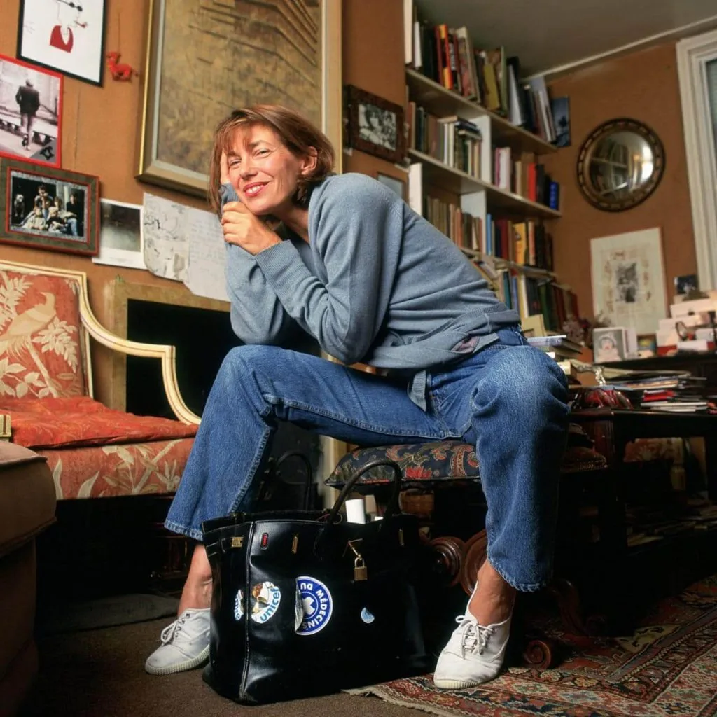 Jane Birkin và túi Hermès Birkin