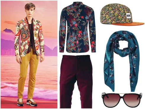 Áo sơmi Alexander McQueen, quần Lacoste, mũ Zara, khăn quàng Alexander McQueen, kính mát Dolce&Gabbana.