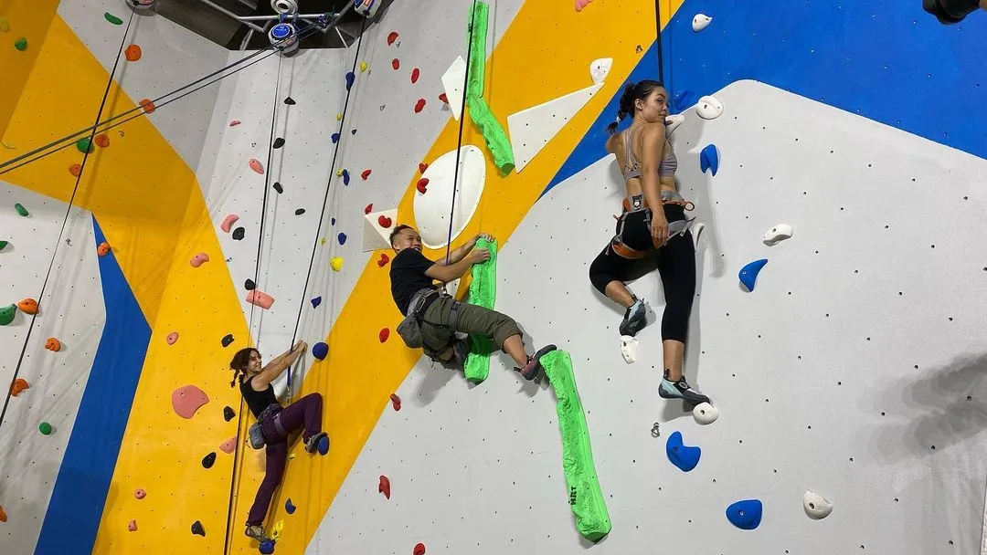 Hình ảnh leo núi nhân tạo tại Push Climbing