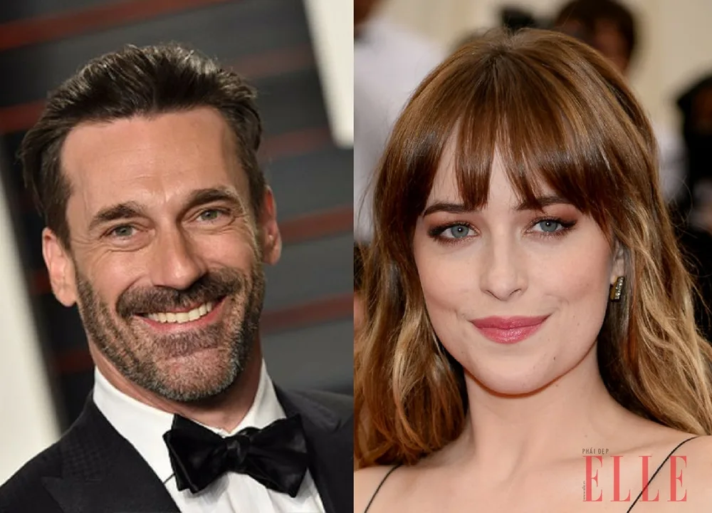 Jon Hamm và Dakota Johnson Jon Hamm và Dakota Johnson