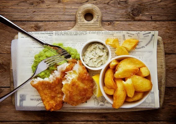 Fish and chips, Anh