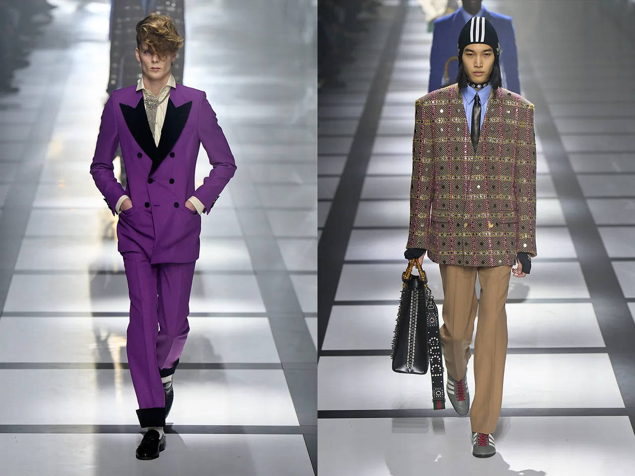 gucci adidas thu đông 2022 look 05 06