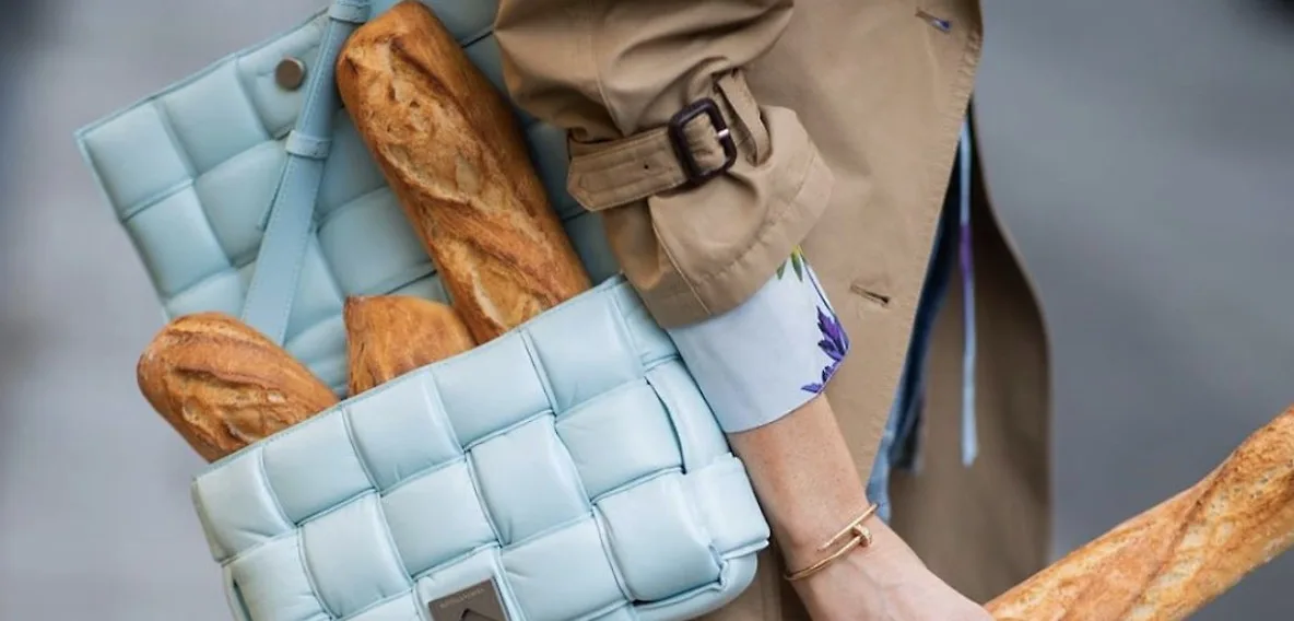 túi xách bottega xanh ổ bánh mì