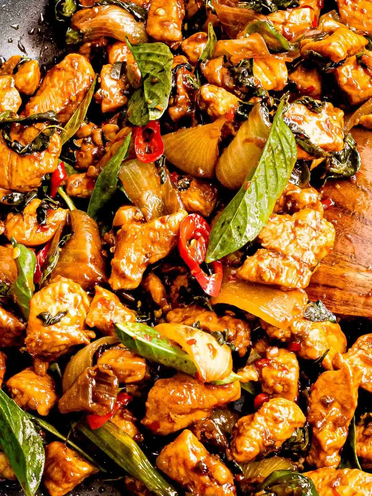 món ức gà Thai basil chicken healthy diet