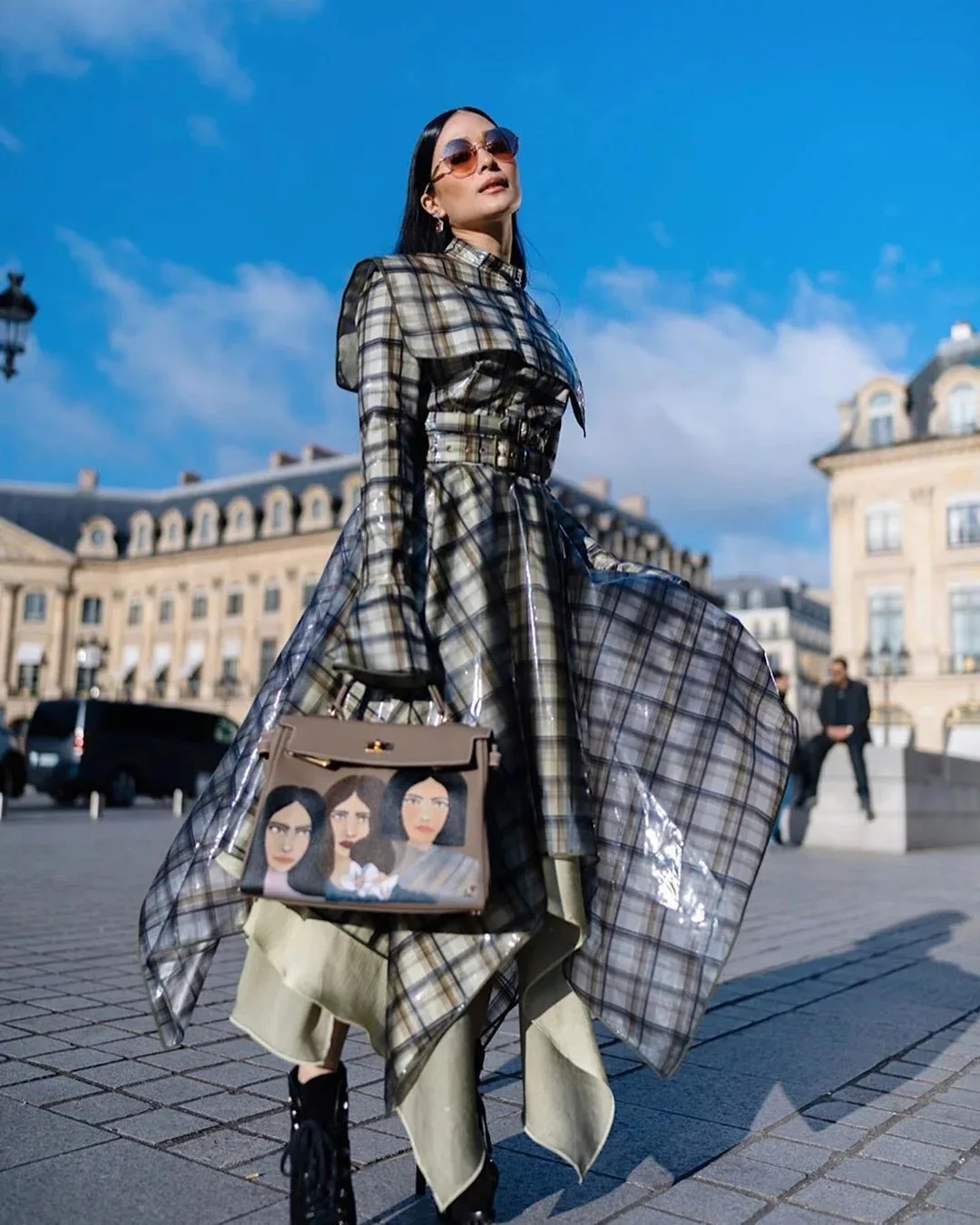 heart evangelista túi xách tự custom