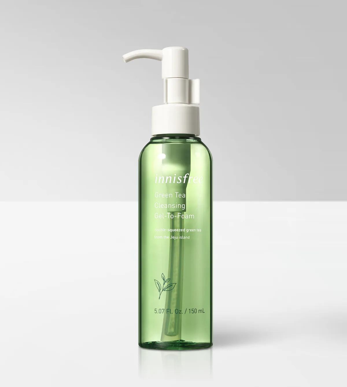 Sữa rửa mặt tẩy trang-Jeju Innisfree Green Tea Cleansing Gel-to-Foam.