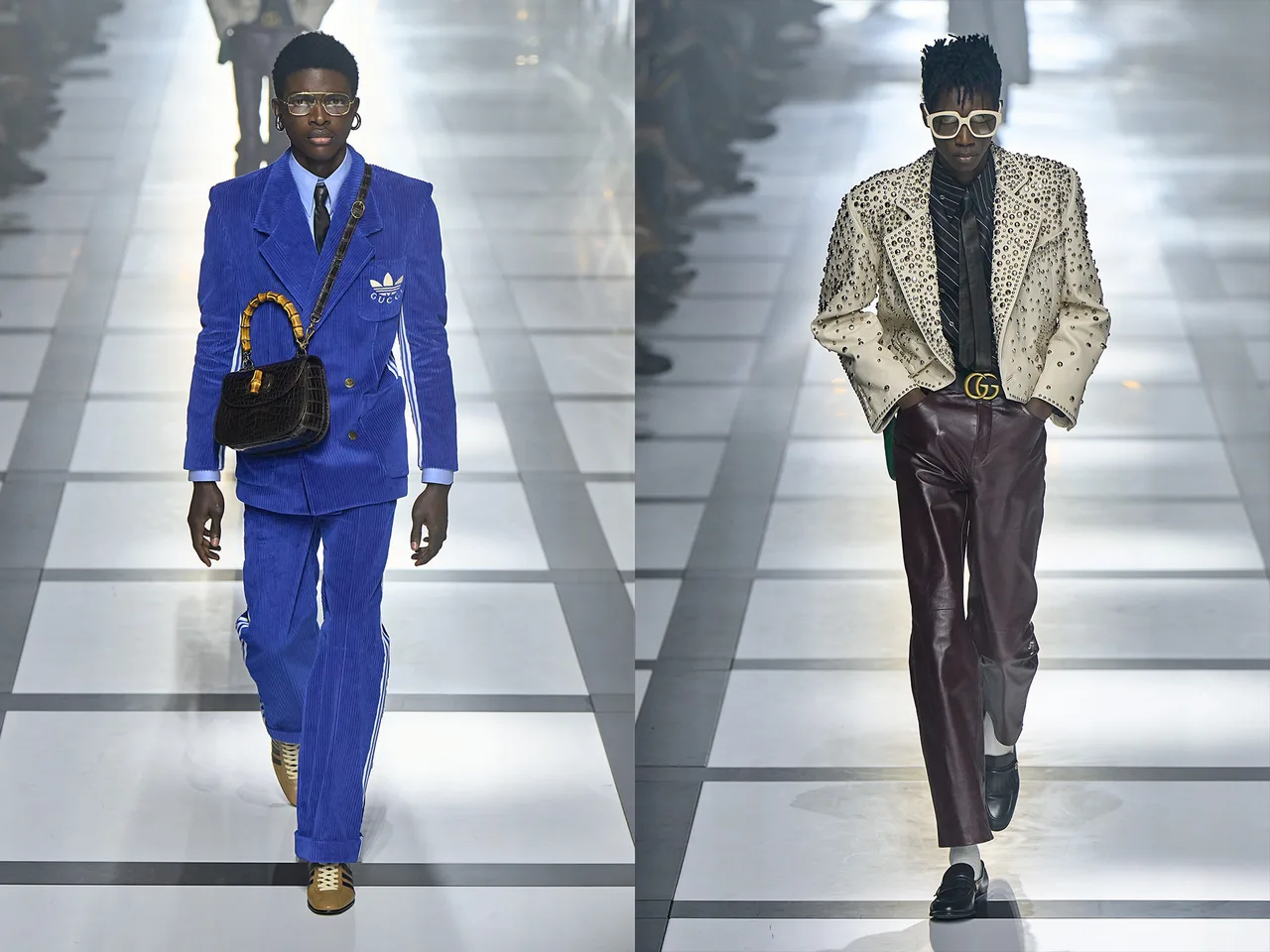 gucci adidas thu đông 2022 look 07 08