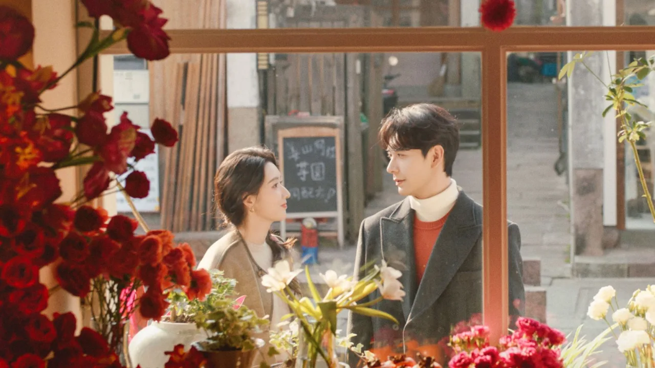 Vương Ngọc Văn và Trần Tinh Húc trong phim Một tình yêu bất ngờ đến.