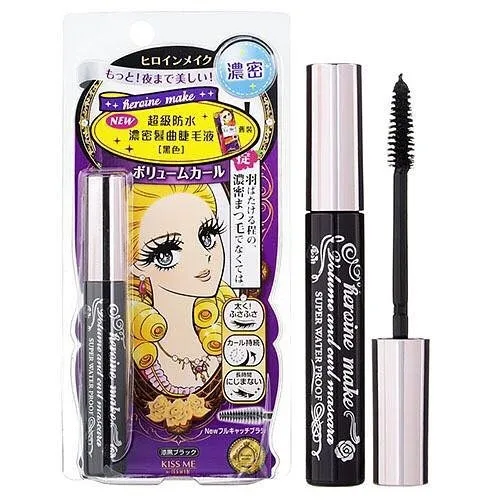 Kiss Me Heroine Make Volume & Curl là mascara chống nước hiệu quả, giúp khóa độ cong đàn hồi cho mi. Kiss Me Heroine Make Volume & Curl là mascara chống nước hiệu quả, giúp khóa độ cong đàn hồi cho mi.