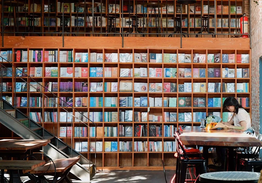 cà phê yên tĩnh nhã nam books n' coffee