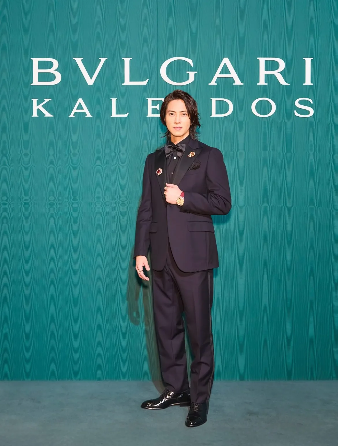 Tomohisa Yamashita tại buổi sự kiện triển lãm Bvlgari