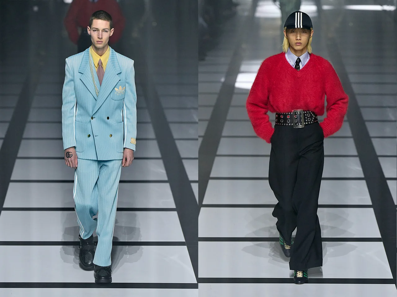 gucci adidas thu đông 2022 look 47 48
