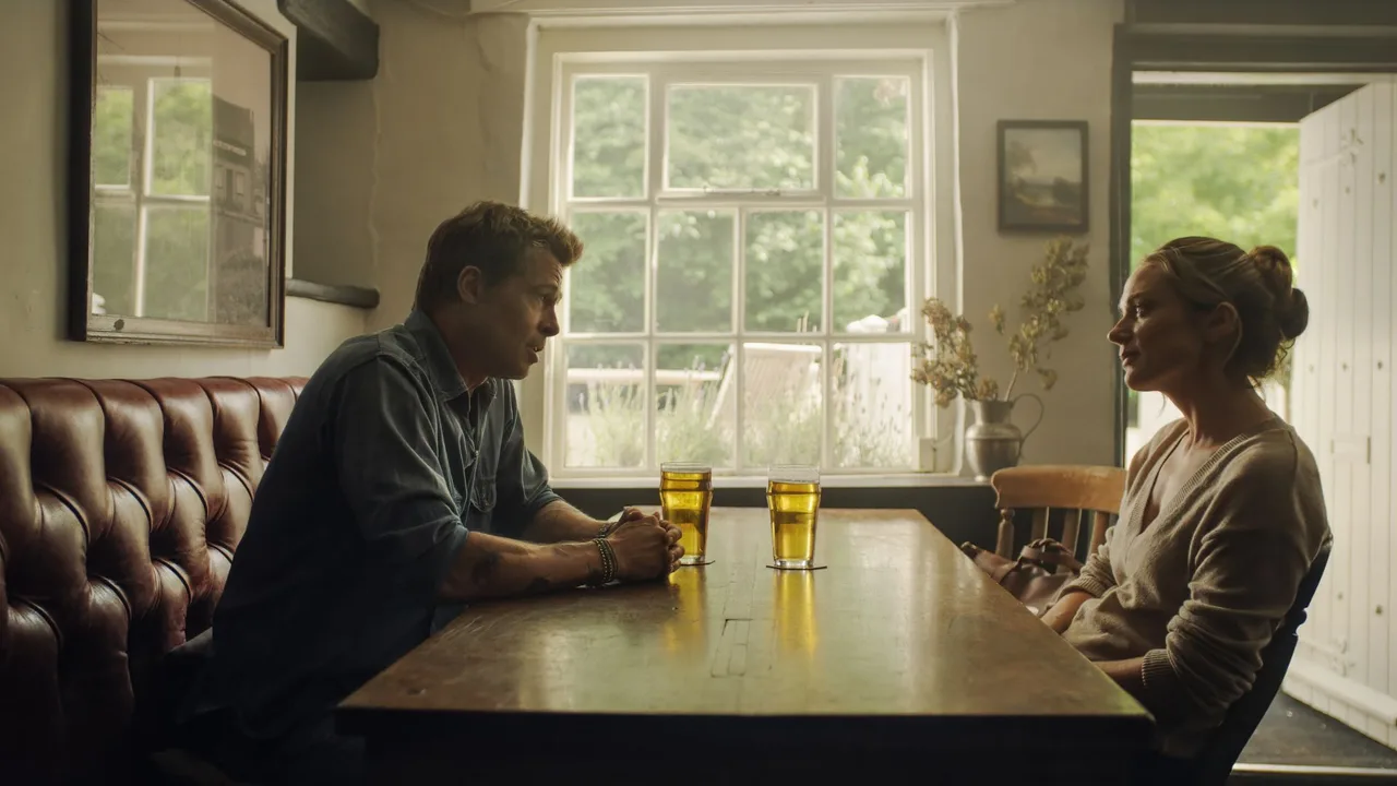 Brad Pitt và Kerry Condon trong Phim Điện Ảnh F1