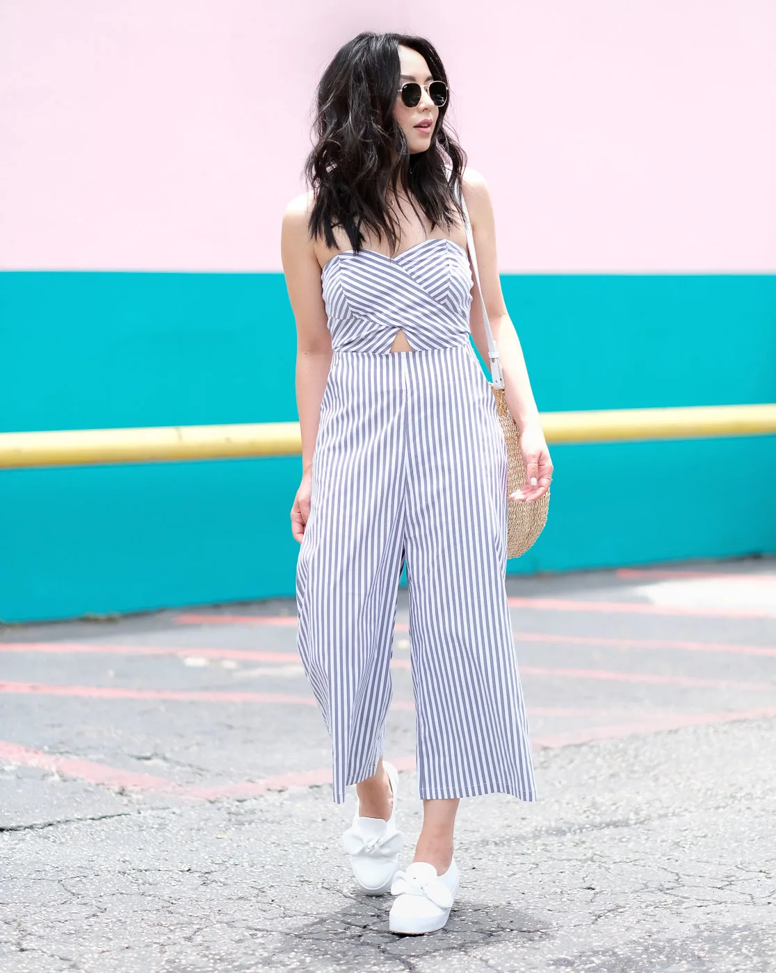 The Fancy Pants Report giày lười và jumpsuit