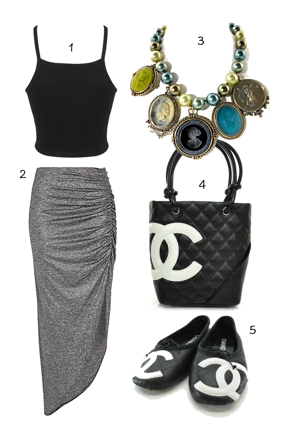 1MISSELFRIDGE 2.MARTINE ALEXANDER 3.EXTASIA 4&5.CHANEL