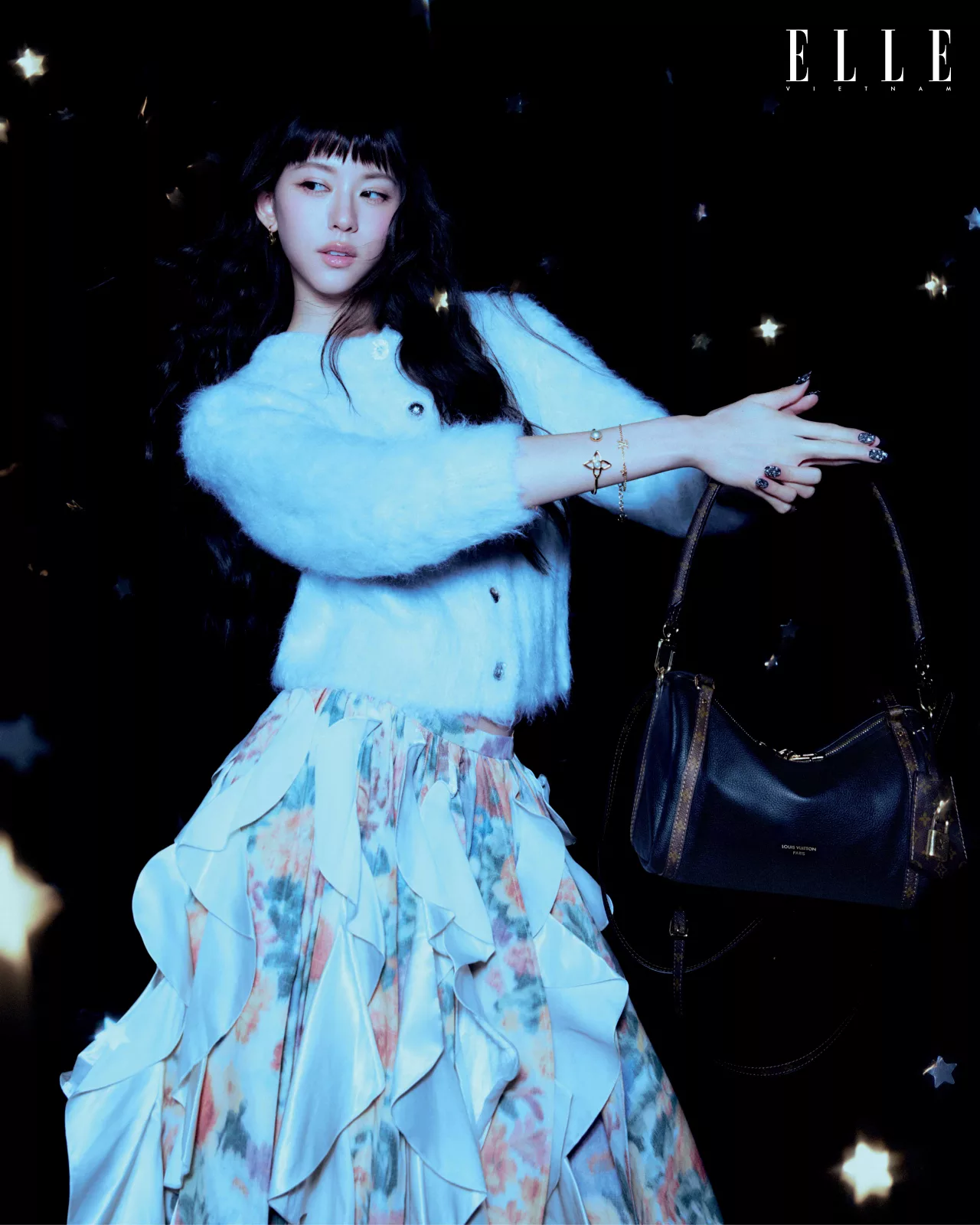 Ninna Yanin mặc trang phục và trang sức từ Louis Vuitton trên ELLE Việt Nam 3