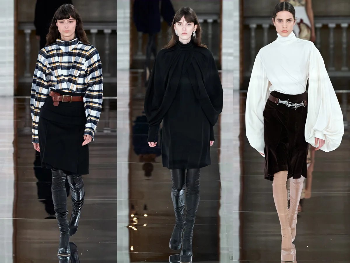 Các thiết kế tay phồng trong BST Thu - Đông của Victoria Beckham phù hợp với thời trang công sở