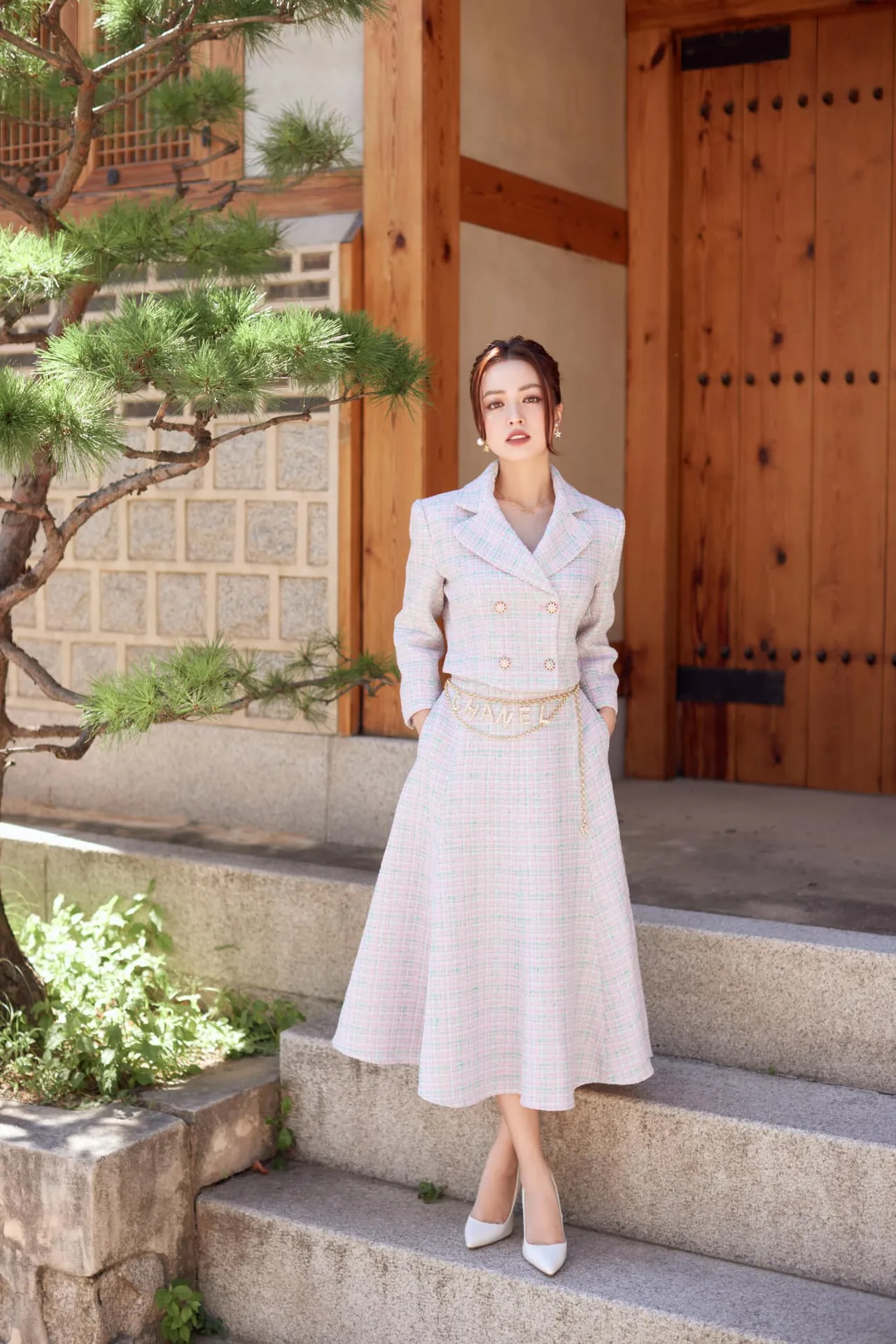 thiết kế tweed suit bởi NTK Đỗ Mạnh Cường