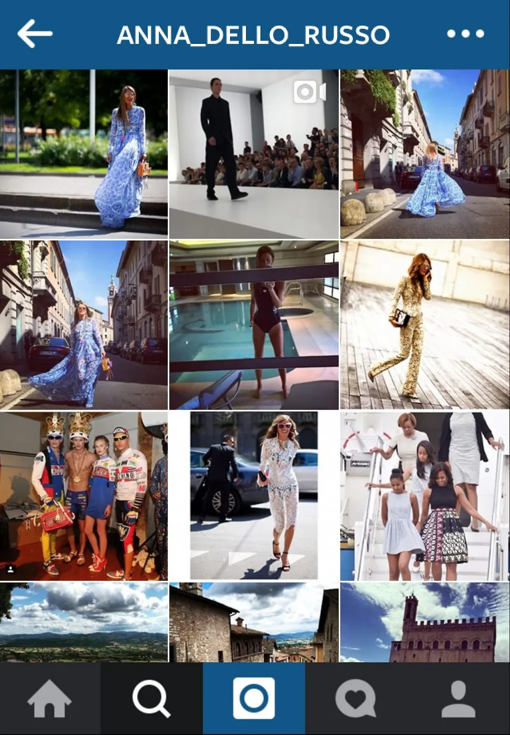 Insta của Anna Dello có 816 ngàn người theo dõi