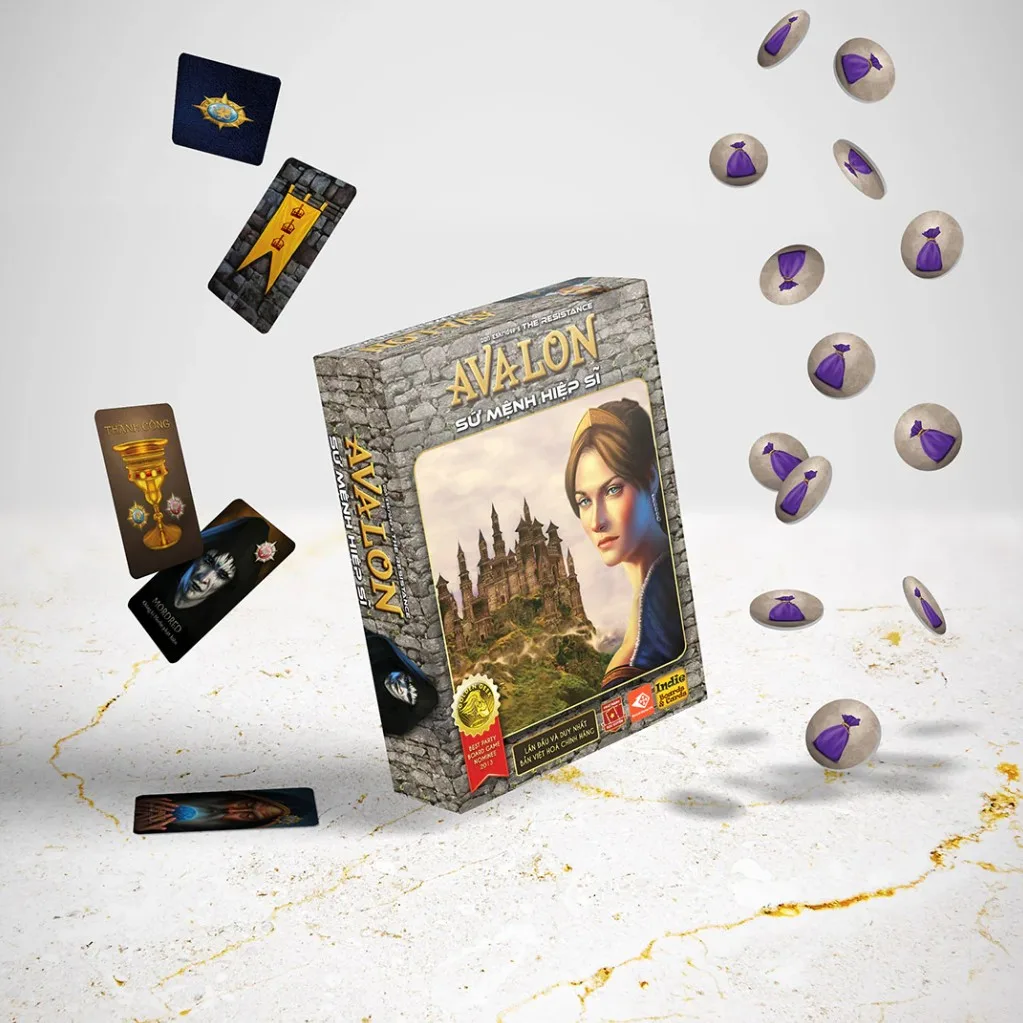 thẻ bài board game avalon