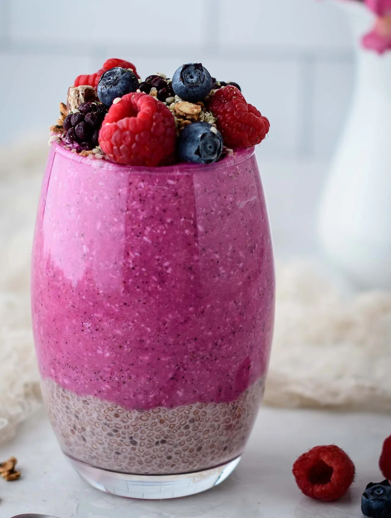Công thức smoothie thanh long hạt chia