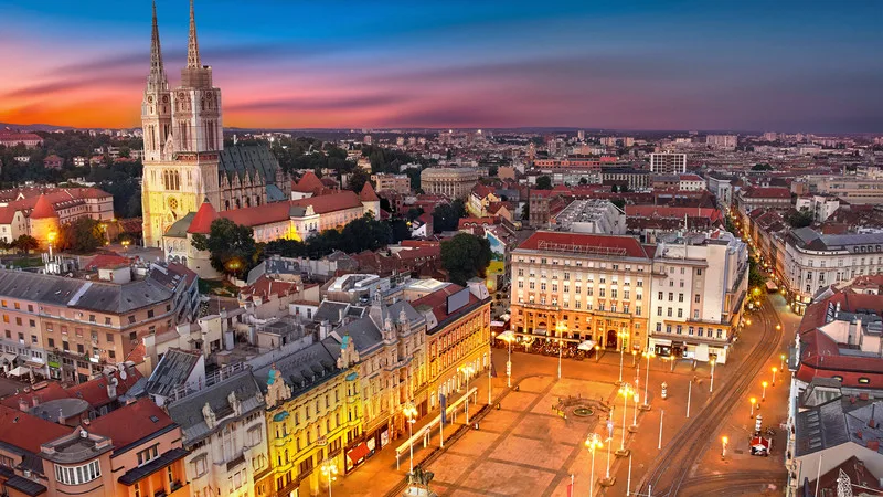 zagreb at night