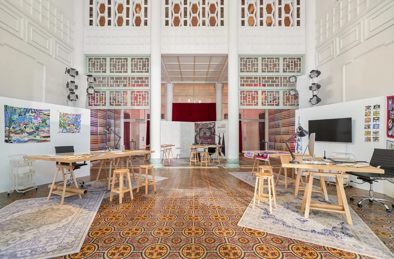 không gian trưng bày Hermès Carré Club