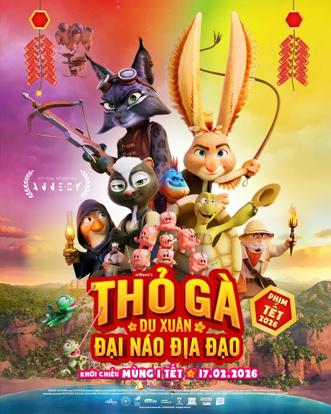 Thỏ Gà Du Xuân Đại Náo Địa Đạo là phim thuộc thể loại hoạt hình phiêu lưu