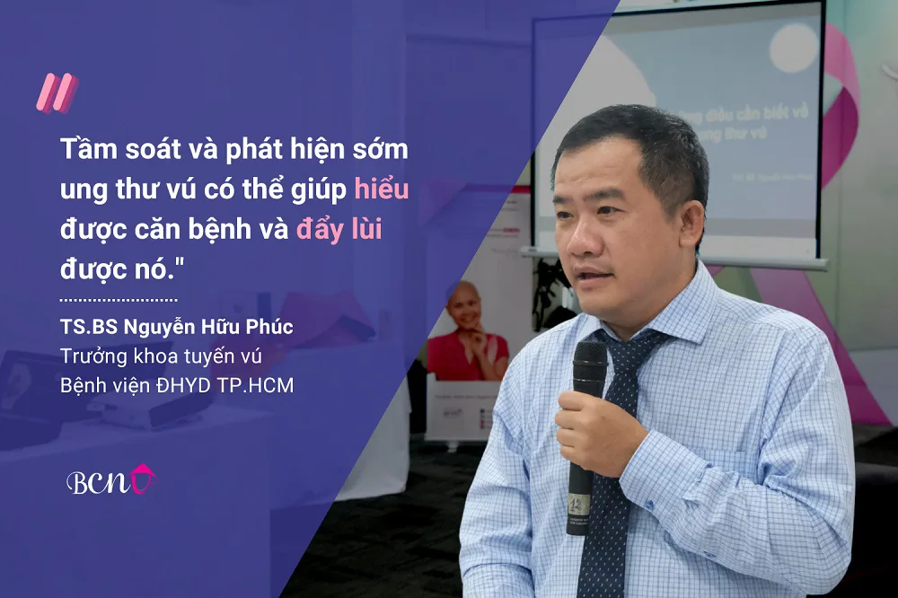bs nguyễn hữu phúc chia sẻ về ung thư vú