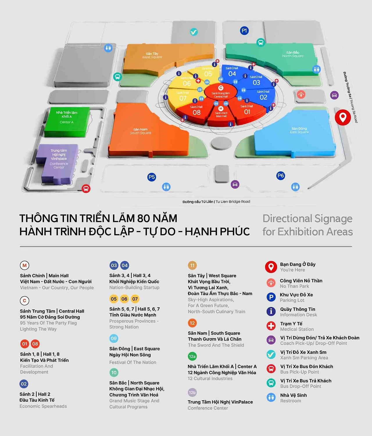 sơ đồ triển lãm 80 năm