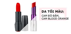 Son màu cam dành cho da tối màu