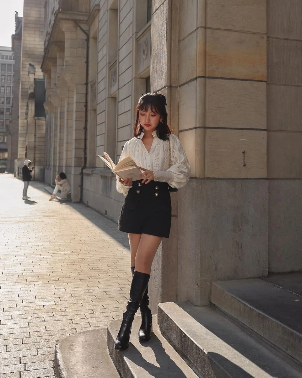 áo sơ mi lụa parisian chic