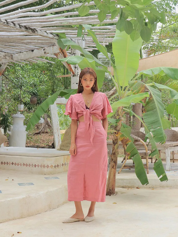 crop top thắt nơ 19