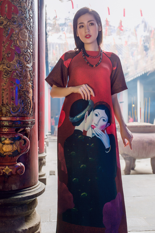 Áo dài của Adrian Anh Tuấn x Chinh - elle man 8
