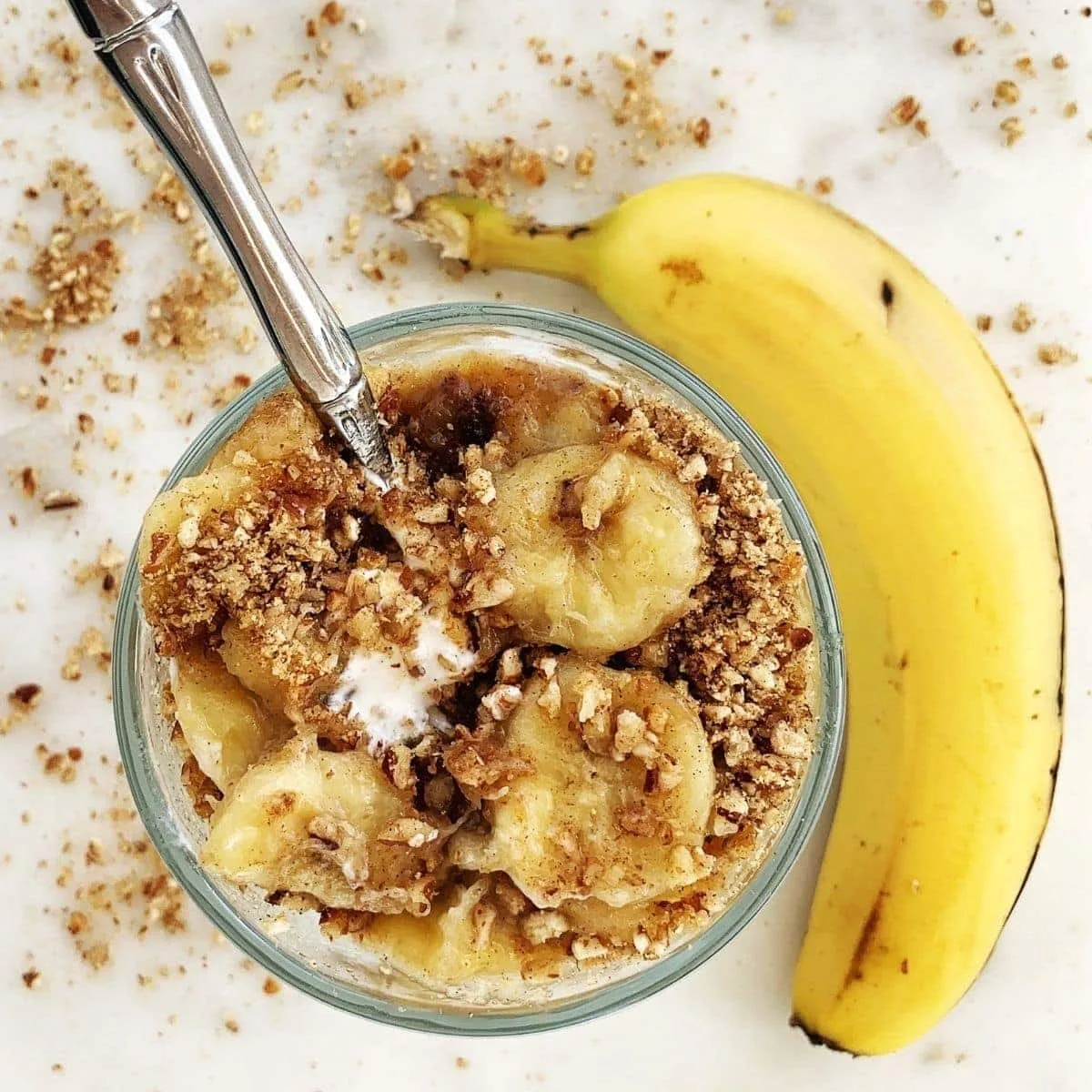 Yogurt parfait banana oat Yogurt parfait banana oat