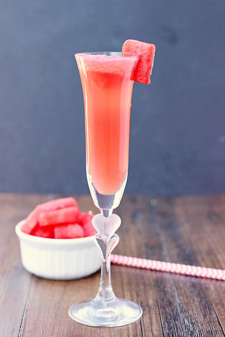 pha chế bellini dưa hấu