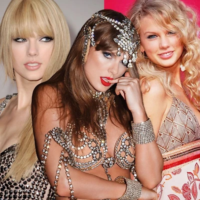 Hình ảnh các phong cách makeup Taylor Swift yêu thích qua từng kỷ nguyên.
