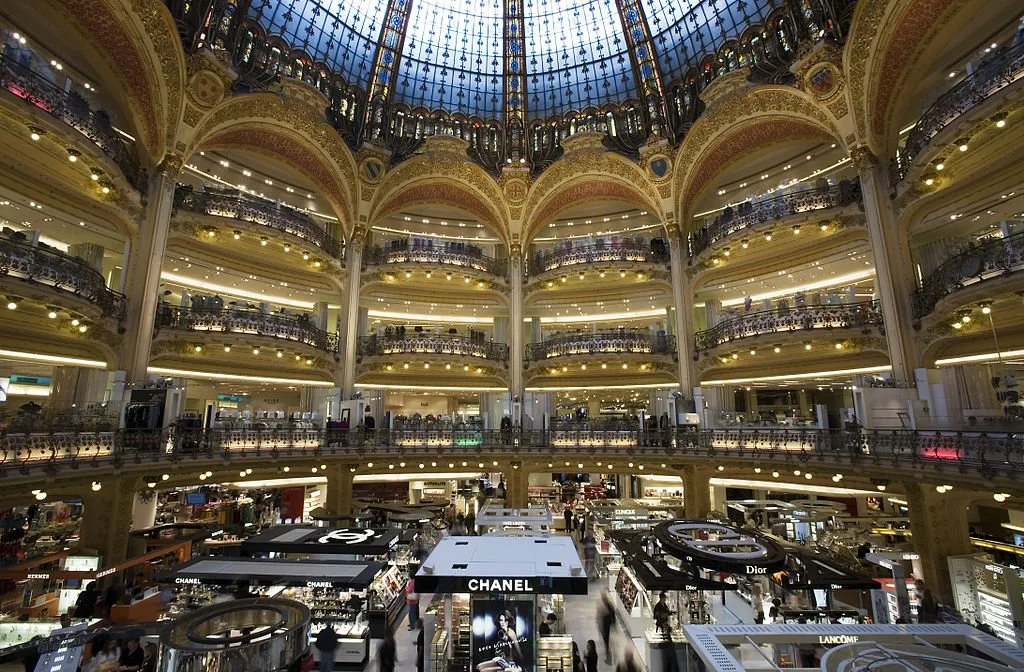 du lịch paris mua sắm mỹ phẩm galeries lafayette