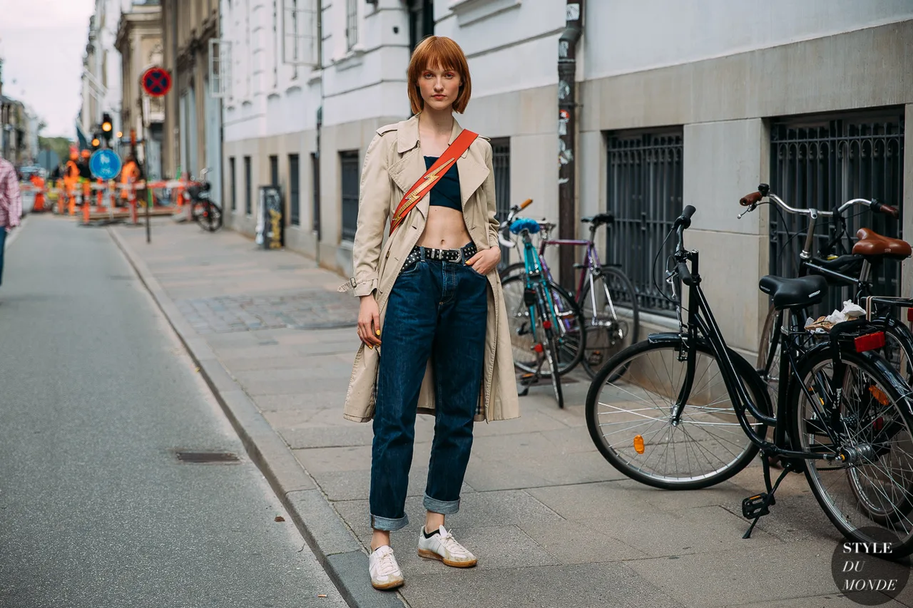 elle style calendar trench coat crop top túi cam