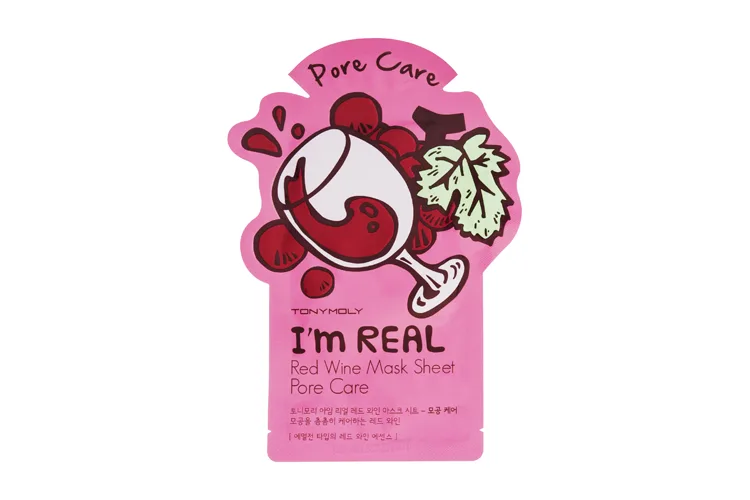 Mặt nạ dưỡng da TonyMoly I Real Red Wine Sheet Mask. Mặt nạ dưỡng da TonyMoly I Real Red Wine Sheet Mask.