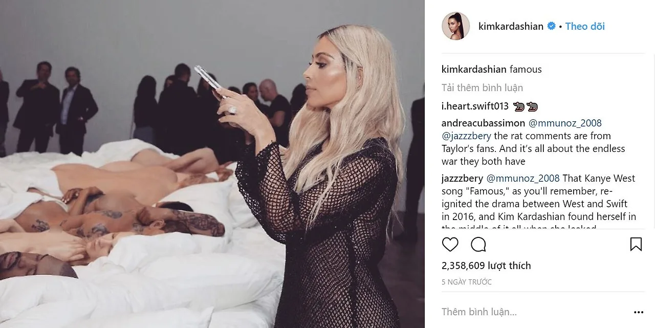 Kim Kardashian "đá đểu" Taylor Swift để rồi bị "gậy lưng đập lưng ông" Kim Kardashian "đá đểu" Taylor Swift để rồi bị "gậy lưng đập lưng ông"