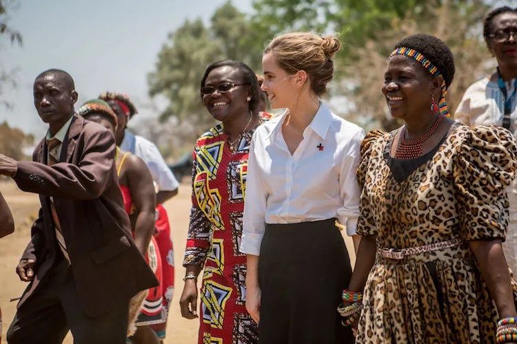 Emma Watson có mặt tại châu Phi vừa qua để hoạt động từ thiện