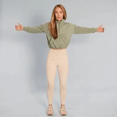 Vung tay chéo thân (Cross-body arm swings)