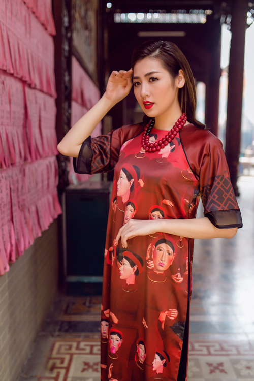 Áo dài của Adrian Anh Tuấn x Chinh - elle man 25