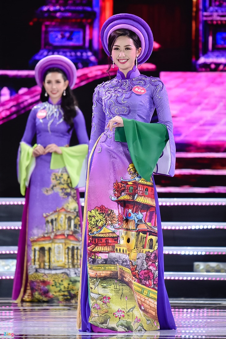 elle việt nam hoa hậu việt nam 2018 áo dài trung bộ