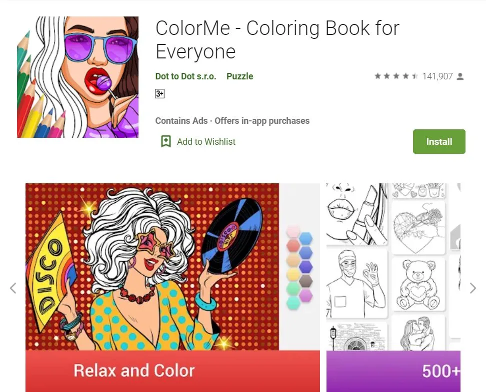 ứng dụng tô màu colorme