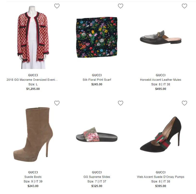 gucci hợp tác với the realreal