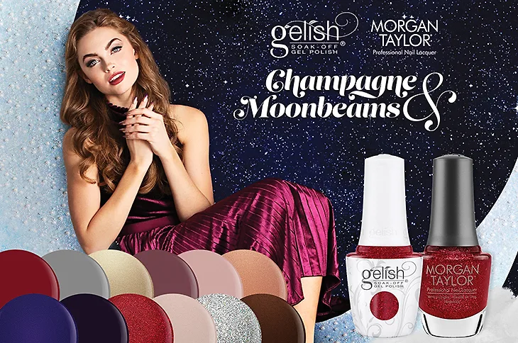gelish & korgan taylor cô gái mặc váy đỏ