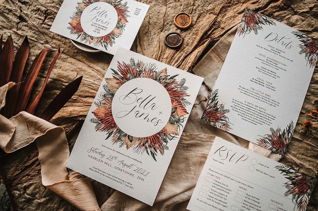 nghệ thuật calligraphy trên thiệp cưới