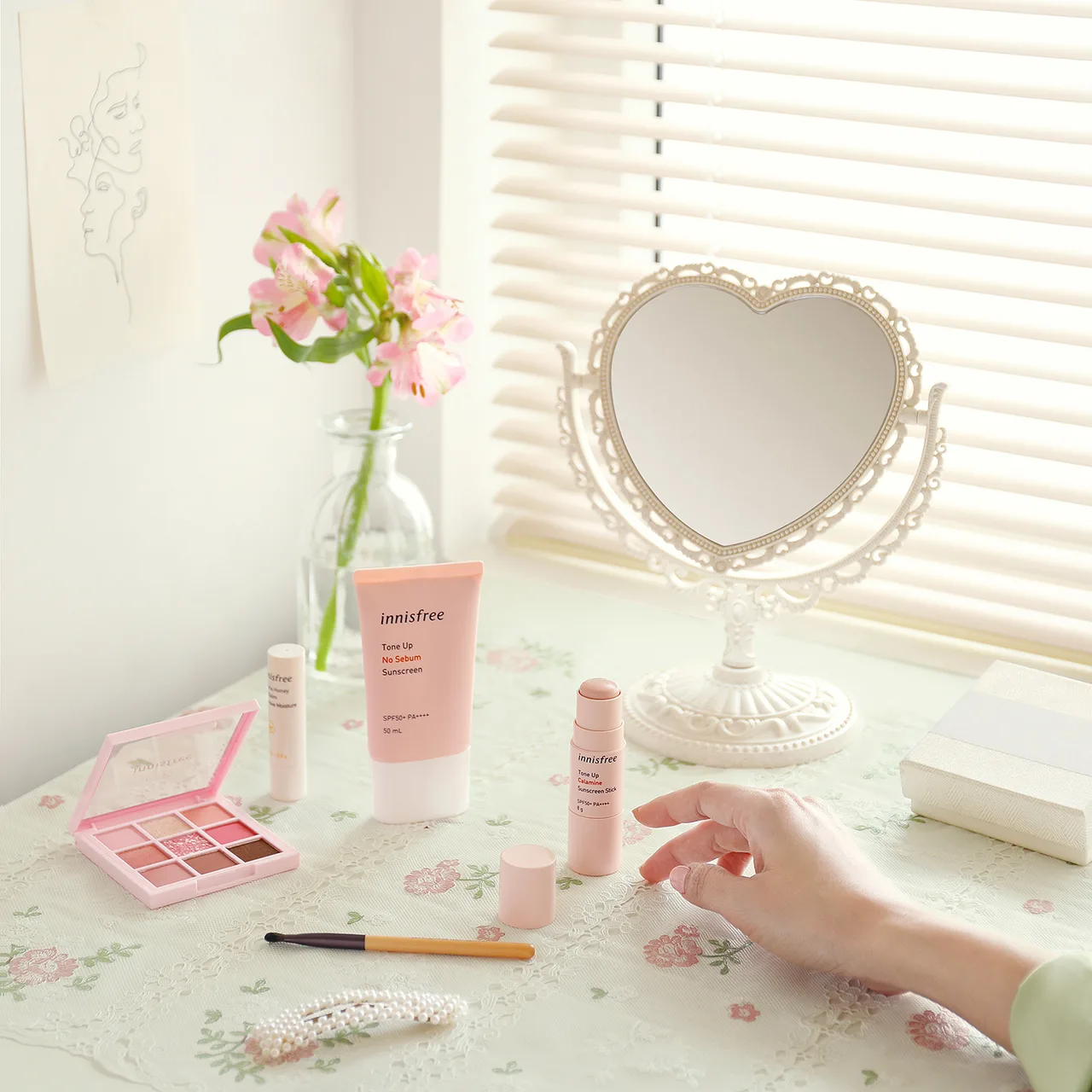 kem chống nắng innisfree nâng tông tone da